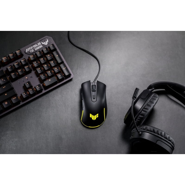 Миша Asus TUF Gaming M3 Gen II Black (90MP0320-BMUA00) + Ігрова поверхня Asus TUF Gaming P1 Black (90MP02G0-BPUA00)