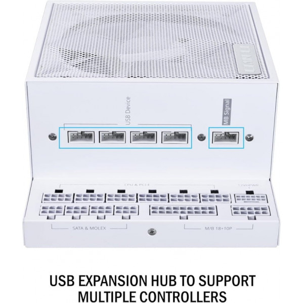 Блок живлення Lian Li EDGE1300, 80 Plus Platinum, White, EU Cord (G9P.EG1300.WE00.EU)