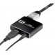 Адаптер Cablexpert HDMI - HDMI+USB+3.5 мм (F/F), Black (UHG-4K2-01)