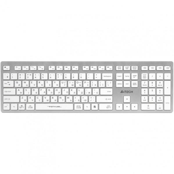Клавіатура бездротова A4Tech Fstyler FBX50C White