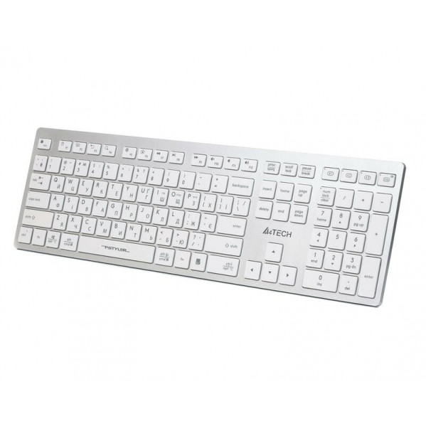 Клавіатура бездротова A4Tech Fstyler FBX50C White