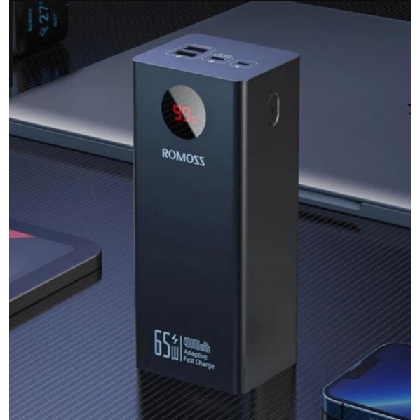 Універсальна мобільна батарея Romoss PEA40S Pro 40000mAh 65W Black (PEA40-382-2131H)