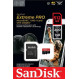 Карта пам`ятi MicroSDXC 512GB UHS-I U3 R200/W140MB/s SanDisk Extreme Pro V30 + SD-адаптер (SDSQXCD-512G-GN6MA)