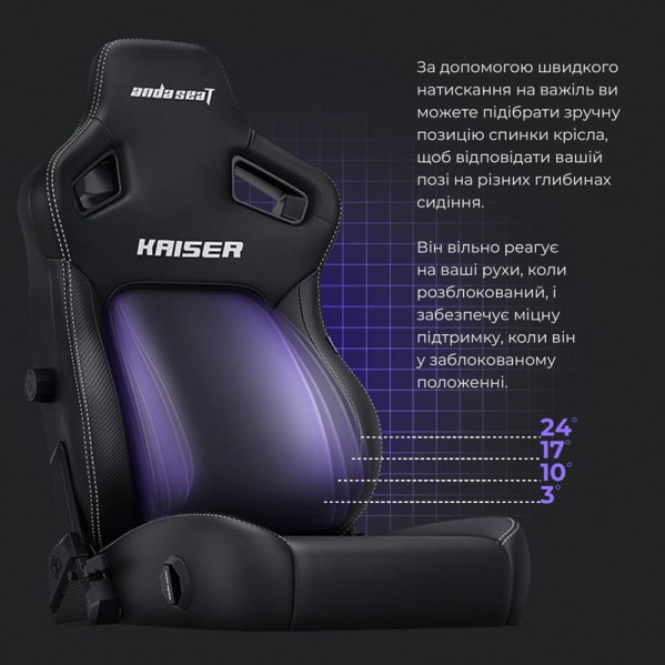 Крісло для геймерів Anda Seat Kaiser 4 Size XL Cyber Green PVC (AD12YDDC-XLL-20-C-PV/C-01)