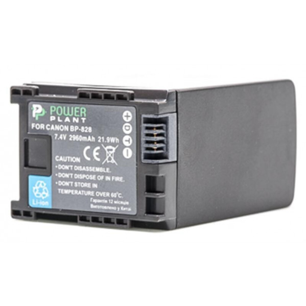 Акумулятор PowerPlant Canon BP-828 Chip 2960mAh (DV00DV1372)
