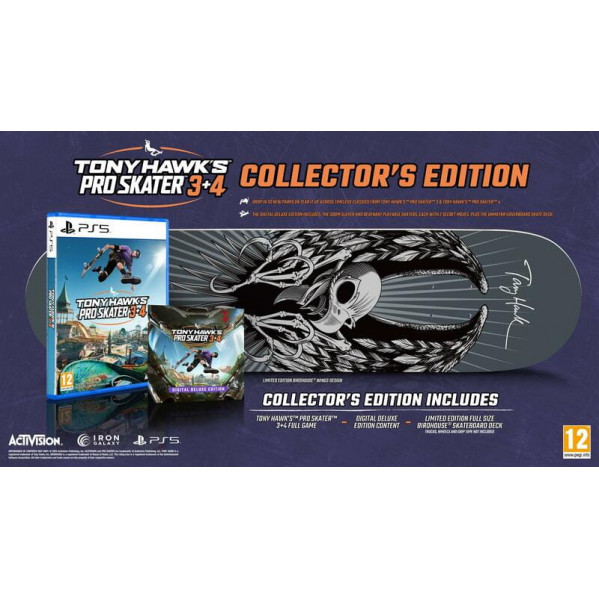 Гра Tony Hawk Pro Skater 3+4 Collectors Edition для PlayStation 5, Blu-ray (1161861)