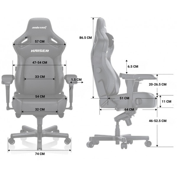 Крісло для геймерів Anda Seat Kaiser 4 Size XL Maroon (AD12YDDC-XLL-20-A-PV/C)