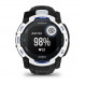 Смарт-годинник Garmin Instinct 3 50mm Solar Whitestone with Black/Bolt Blue Silicone (010-02935-43)