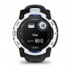 Смарт-годинник Garmin Instinct 3 50mm Solar Whitestone with Black/Bolt Blue Silicone (010-02935-43)