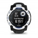 Смарт-годинник Garmin Instinct 3 50mm Solar Whitestone with Black/Bolt Blue Silicone (010-02935-43)