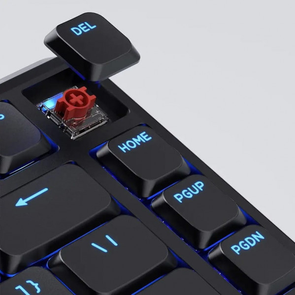 Клавіатура бездротова Keychron J1, K Pro Red, Hot-Swap, RGB Black (J1-H1-UA)