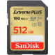 Карта пам`яті SDXC 512GB UHS-I/U3 Class 10 SanDisk Extreme Plus R190/W130MB/s (SDSDXWV-512G-GNCIN)