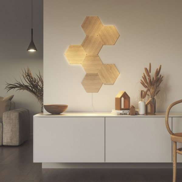 Розумна система освітлення Nanoleaf Elements - Hexagons Starter Kit Apple HomeKit, 7 шт. (NL52-K-7002HB-7PK)