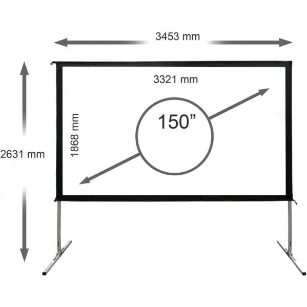 Проекційний екран Elite Screens 150" (332х187, 16:9) (OMS150H2)