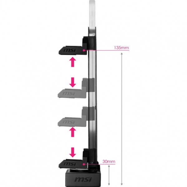 Підставка для відеокарти MSI MPG ARGB Graphics Card Stand Black