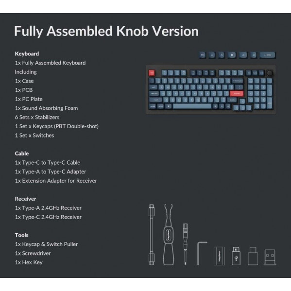 Клавіатура бездротова Keychron V5 Max 100Key (V5M-D1-UA)