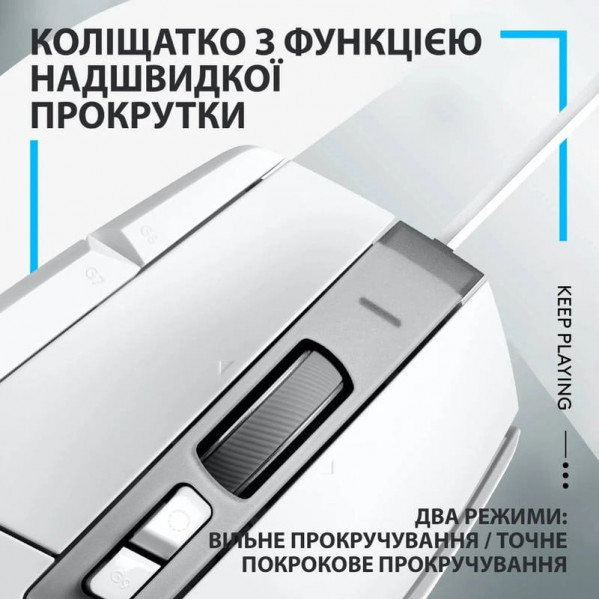 Миша Logitech G502 X White (910-006146)