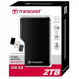 Зовнішній жорсткий диск 2.5" USB3.0 2.0TB Transcend Portable (TS2TSJ25A3K)