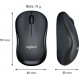 Миша бездротова Logitech M220 Silent Charcoal (910-004878)