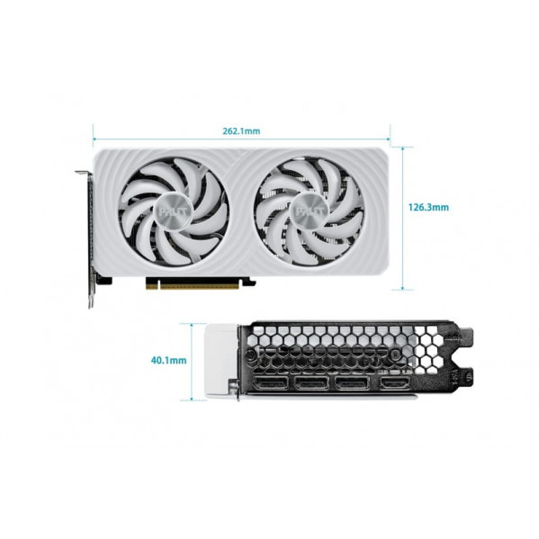Відеокарта GF RTX 5060 Ti  8GB GDDR7 White OC Palit (NE7506TU19P1-GB2062M)