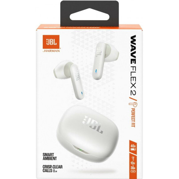 Bluetooth-гарнітура JBL Wave Flex 2 White (JBLWFLEX2WHT)