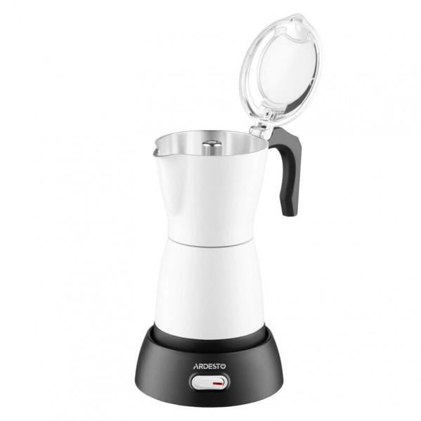 Електрична гейзерна кавоварка Ardesto CMM-X300W White