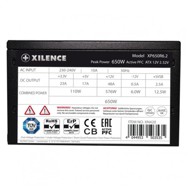 Блок живлення Xilence Performance C (XP650R6.2) 650W