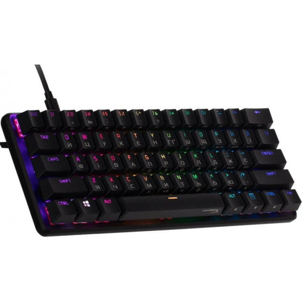 Клавіатура HyperX Alloy Origins 60 Red RGB Black (4P5N4AA)