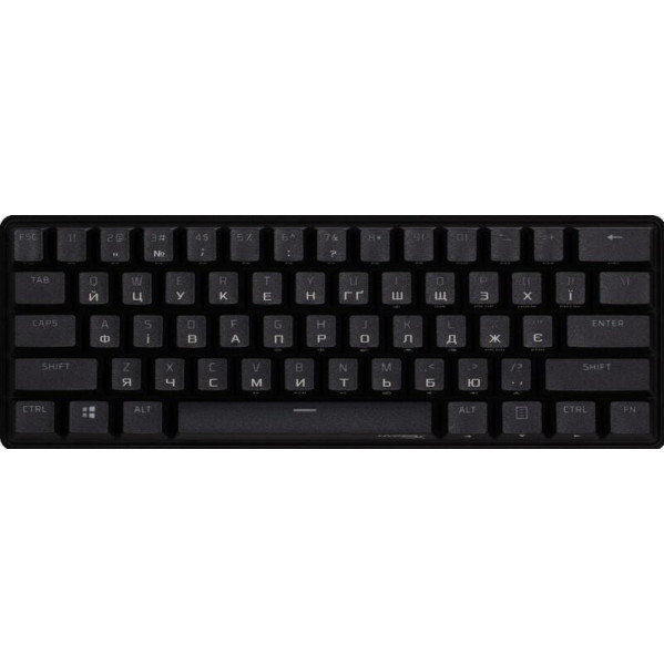 Клавіатура HyperX Alloy Origins 60 Red RGB Black (4P5N4AA)