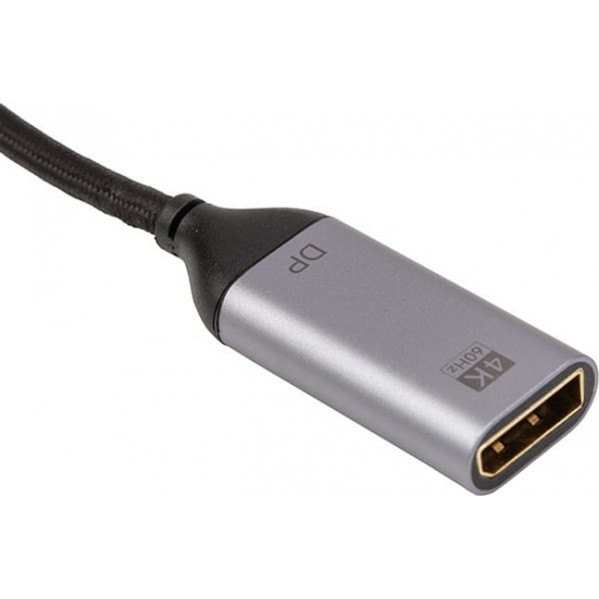 Адаптер Cabletime USB Type-C - DisplayPort (M/F) 0.1м Black (CA913671)