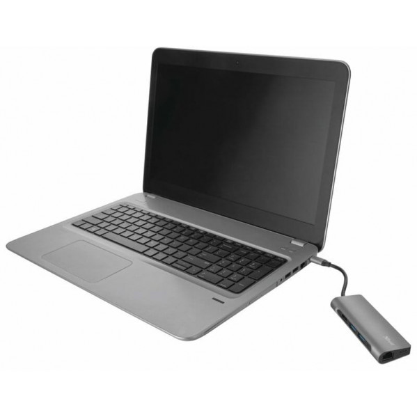 USB-хаб Trust Dalyx Aluminium USB Type-C 7-в-1 (23775)