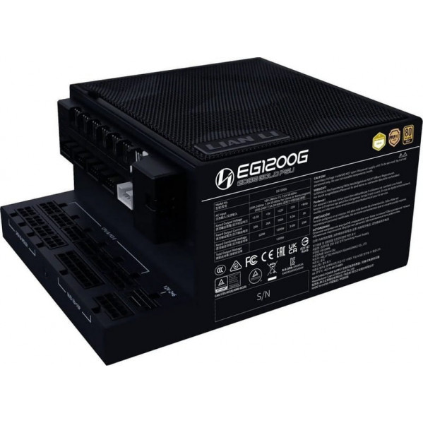 Блок живлення Lian Li Edge Gold 1200W Black with Hub, EU Cord (G9P.EG1200G.BH00.EU)