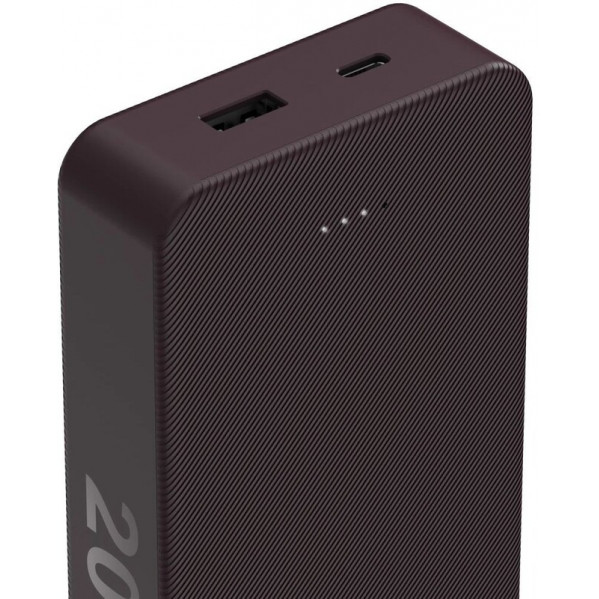 Універсальна мобільна батарея Hama 20000mAh 15W Plum (00201715)