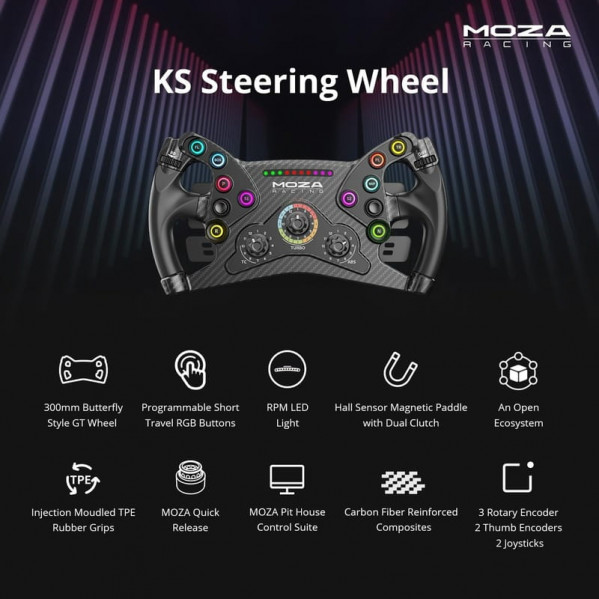 Кермо MOZA Racing KS Steering for PC (RS047)