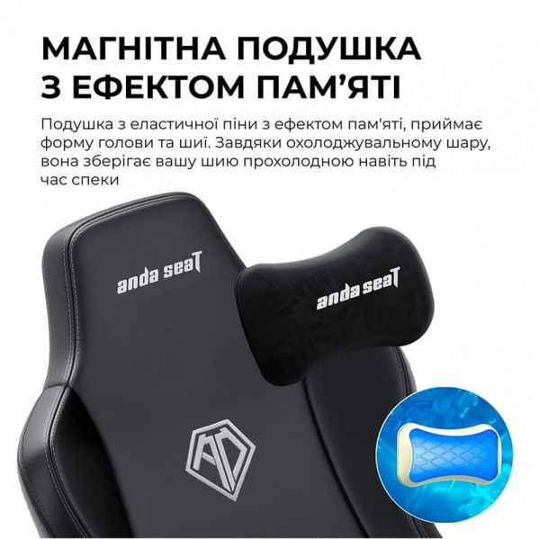 Крісло для геймерів Anda Seat Novis Plus XL Dark Grey (AD23YC-XL-01-GB-F-G04)
