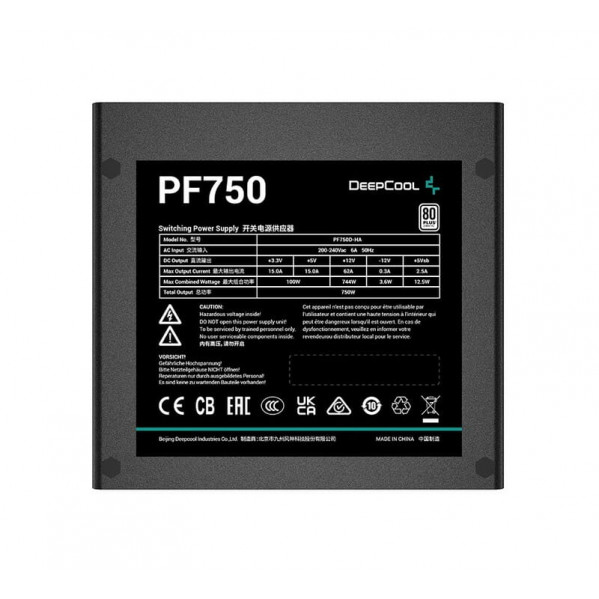 Блок живлення DeepCool PF750 750W (R-PF750D-HA0B-EU)