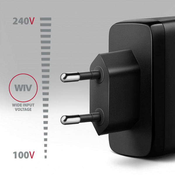 Зарядний пристрій Axagon 100W Black (ACU-DPQ100)
