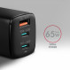 Зарядний пристрій Axagon 65W Black (ACU-DPQ65)