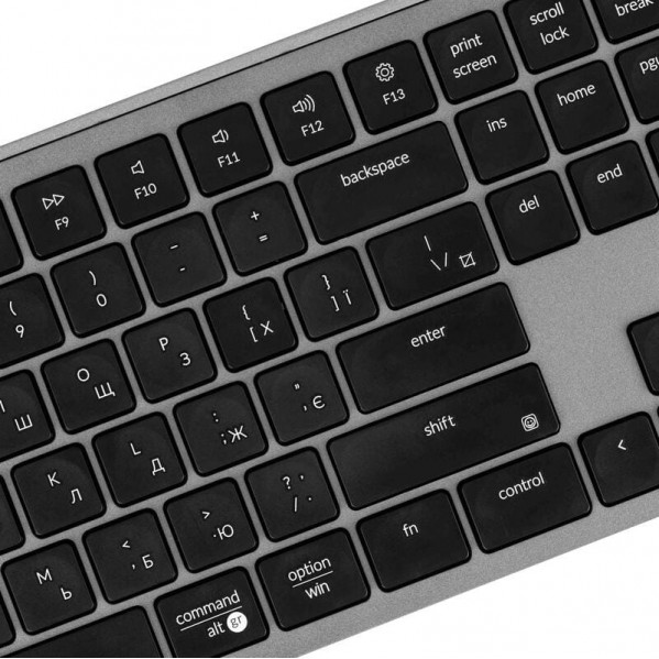 Клавіатура бездротова Keychron B6 Pro Space Gray (B6P-K1-UA)