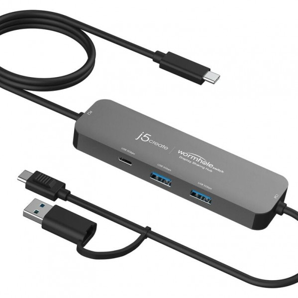 USB-хаб J5create Wormhole Switch Grey (JCH462-N)