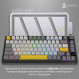 Клавіатура бездротова Ajazz AK820 Pro Flying Fish Switch Black RGB With Screen (AK820PRO-FF-BGY)