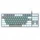 Клавіатура Aula Mechanical F3287 White/Grey keycap KRGD blue (6948391240688)