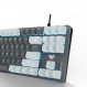 Клавіатура Aula Mechanical F3287 White/Grey keycap KRGD blue (6948391240688)