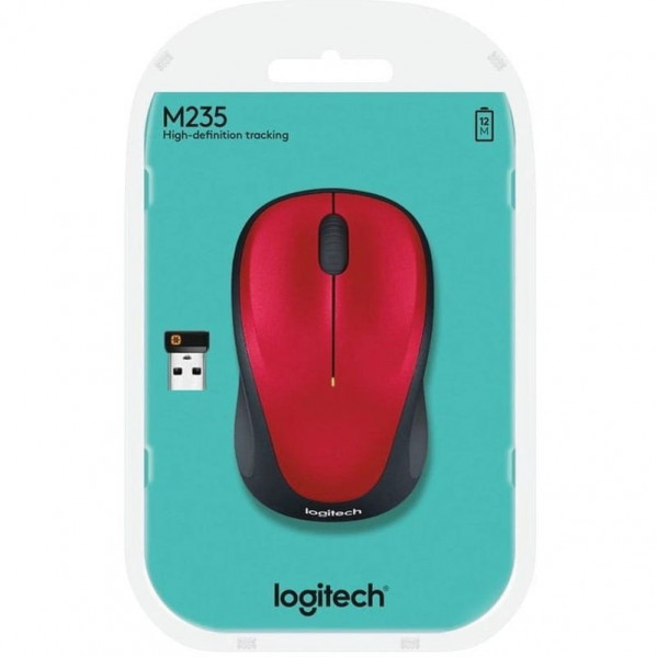 Миша бездротова Logitech M235 Red (910-002496)