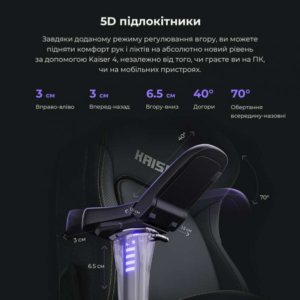 Крісло для геймерів Anda Seat Kaiser 4 Size L Grey (AD12YDDC-L-20-G-CF)