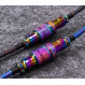 Кабель для клавіатури Keychron Premium Coiled Aviator Cable-Straight Rainbow Palted black (CAB5_KEYCHRON)