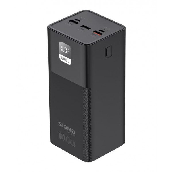 Універсальна мобільна батарея Sigma mobile X-Power SI50A6QLX 50000mAh Black (4827798741313)