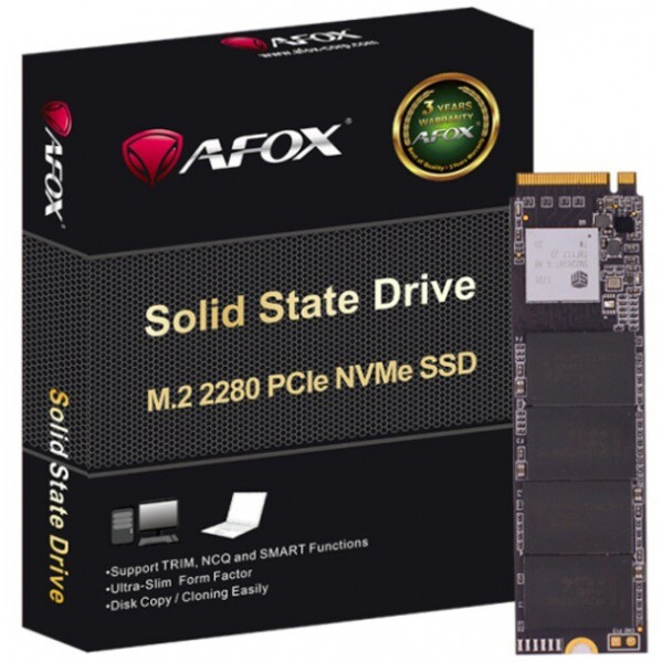 Накопичувач SSD  256GB Afox ME300 M.2 2280 NVMe PCIe 3.0 x4 3D NAND (ME300-256GN)
