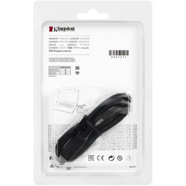 Кардрідер USB3.2 Type-C KIngston Workflow Dual-Slot microSD Reader (WFS-SDC)