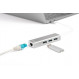 Концентратор USB-C Digitus, 3хUSB 3.0 + Gigabit Ethernet (DA-70255)